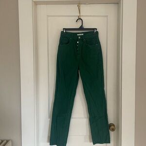 PacSun High-Rise Women's Corduroy in Deep Green